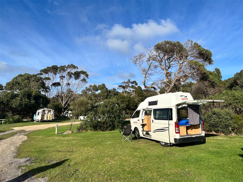Campervan at WilsonsPorm Holiday Park