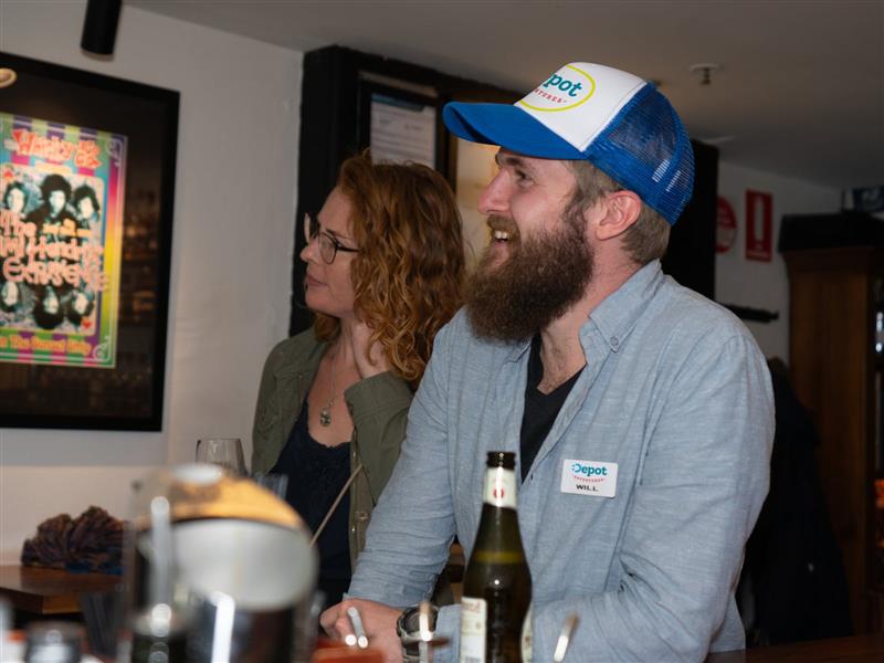 Depot's pub crawl leader Will