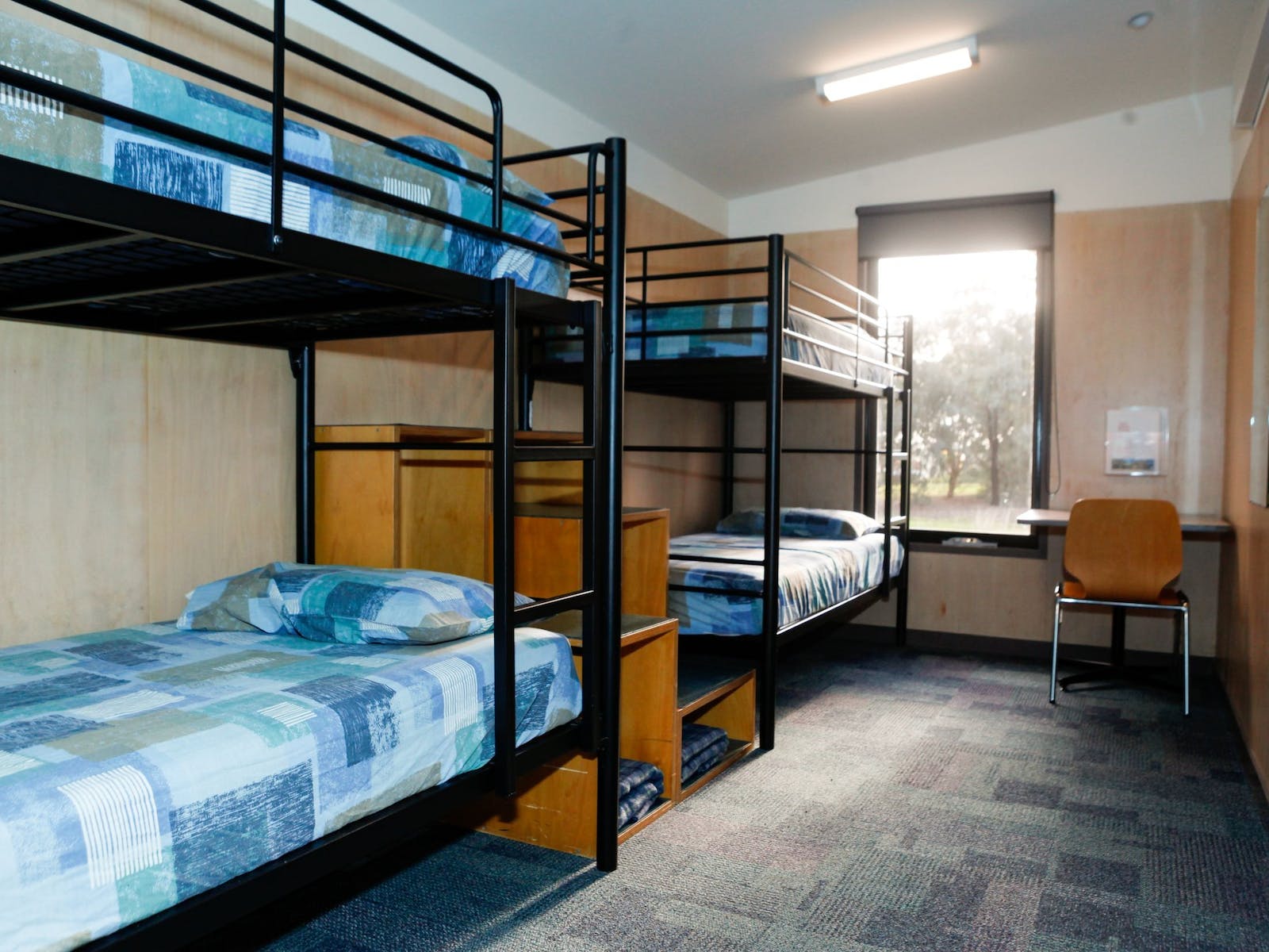 Four bed dorm room at Urban Camp Melbourne.
