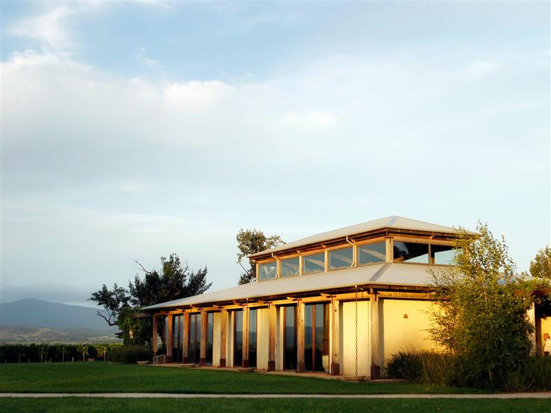 The Barn at Stones at sunset