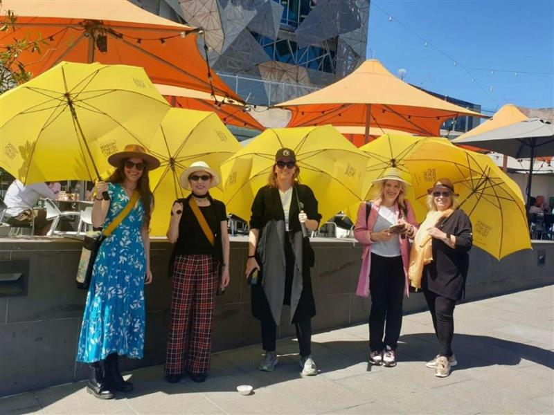 Guides at Federation Square