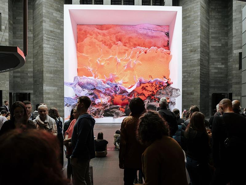 Digital artwork, NGV, Melbourne. Photo by Ain Raadik