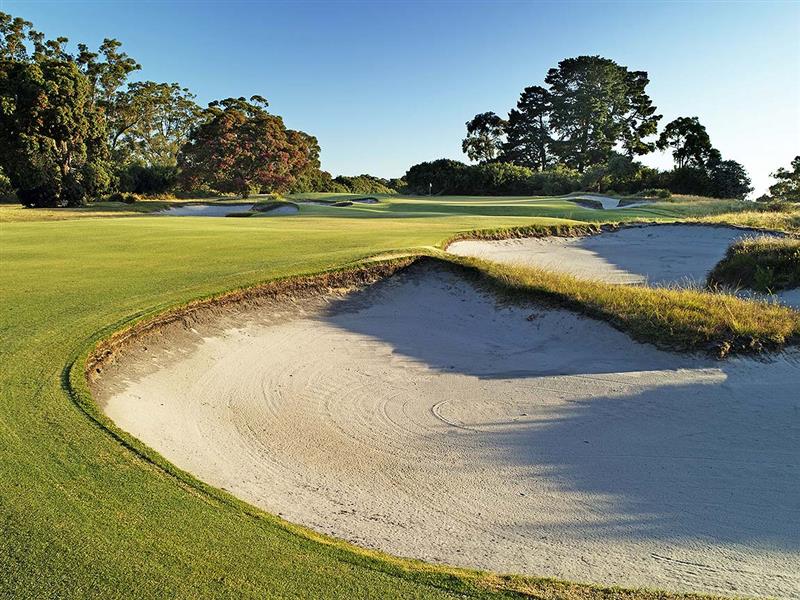 Hole 7 at Kingston Heath Gold Club, Melbourne, Victoria, Australia