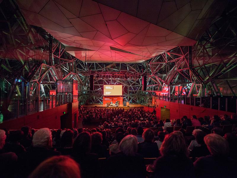 Audience at an event at Melbourne Writers Festival, Melbourne, Victoria, Australia
