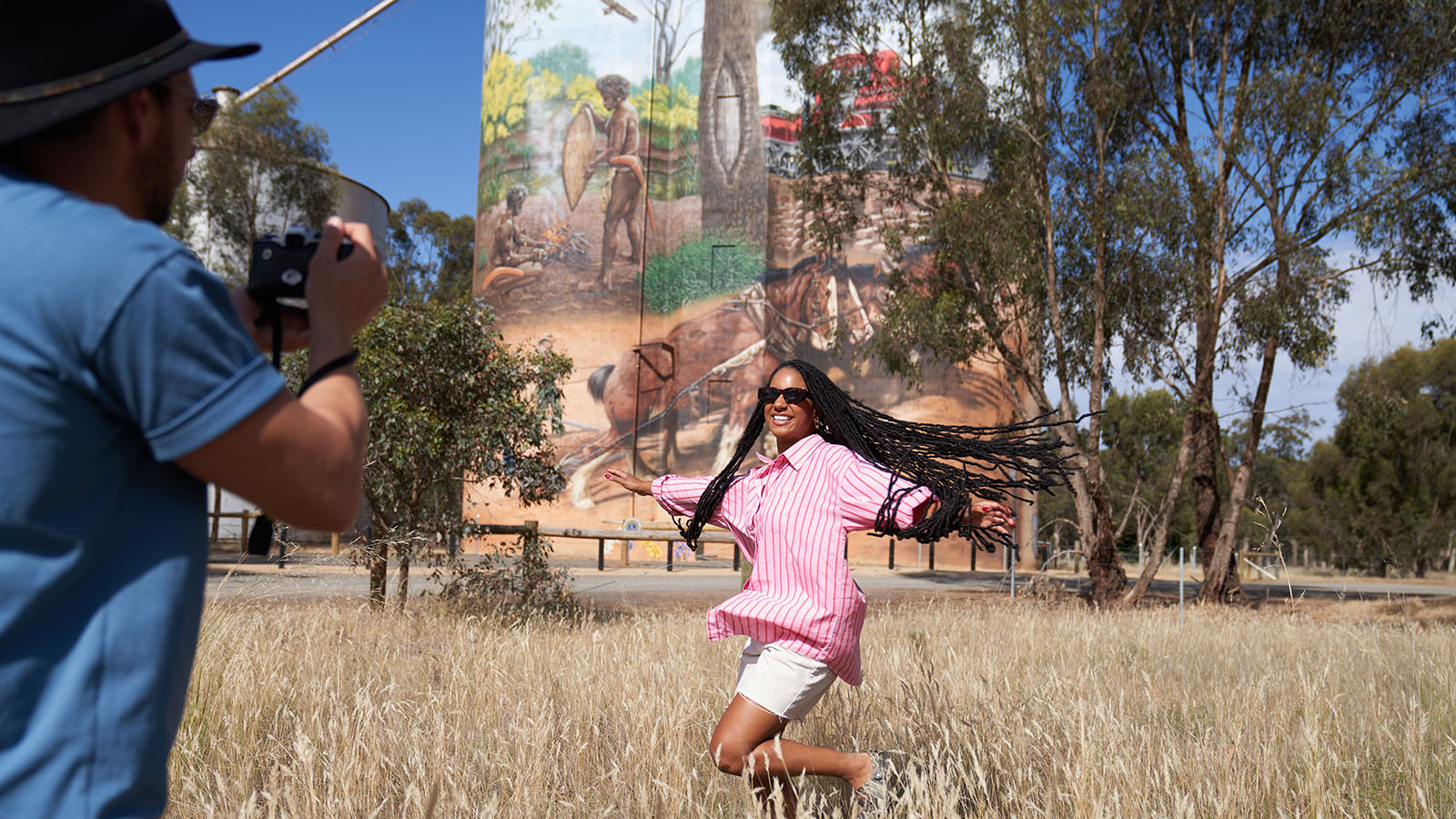 silo art trail, the murray, victoria